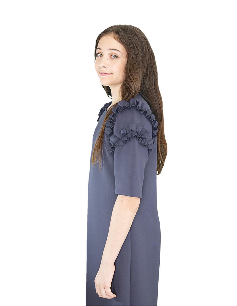 Vestido manga regular para niña