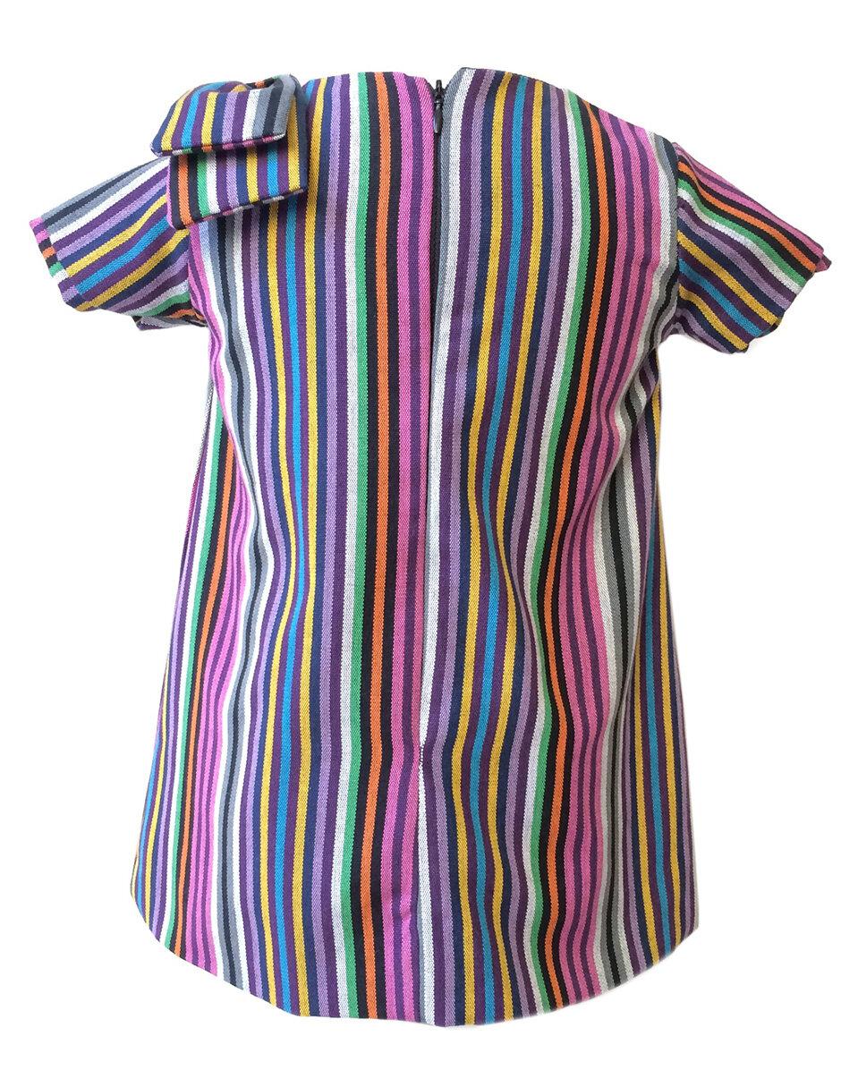 Vestido manga regular para niña