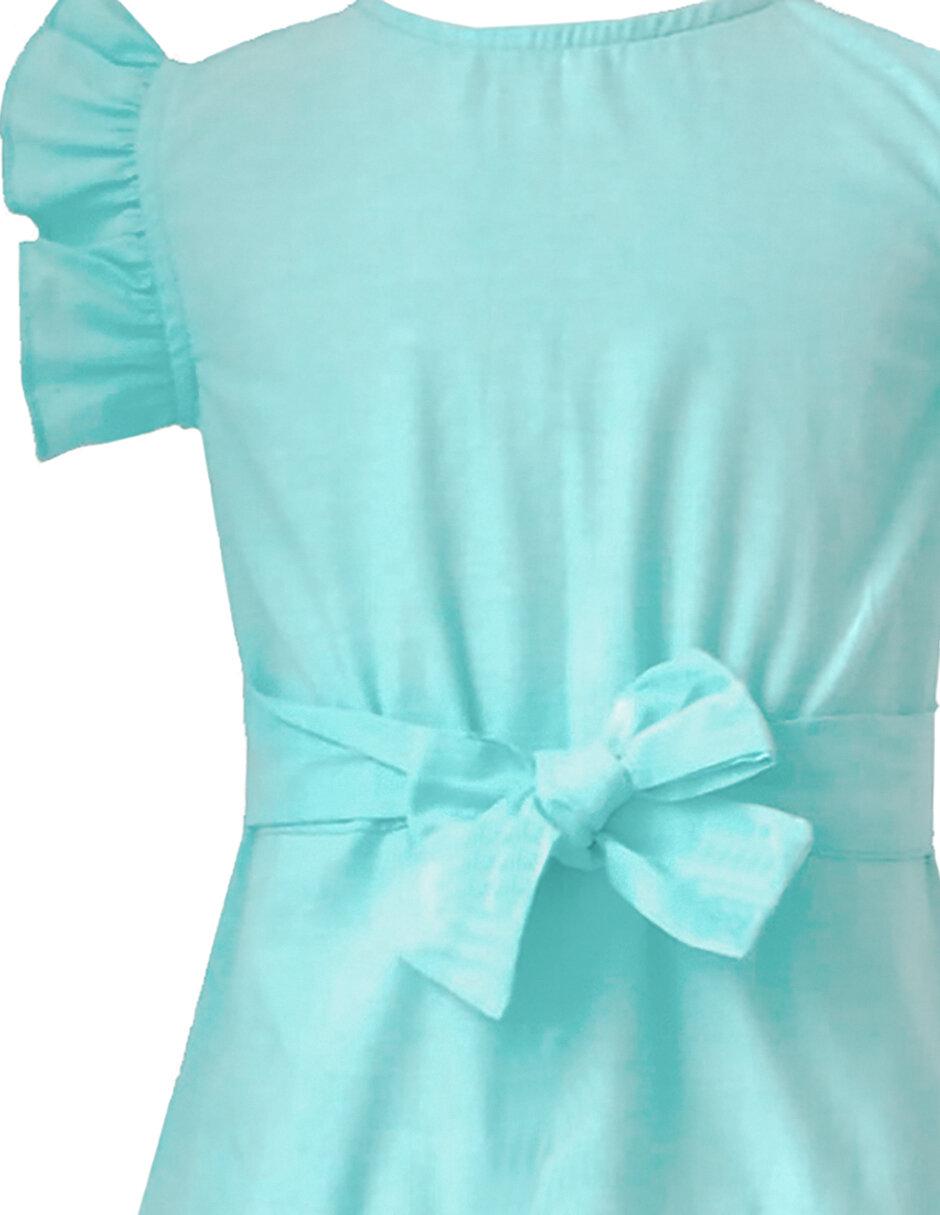 Vestido manga volantes para niña