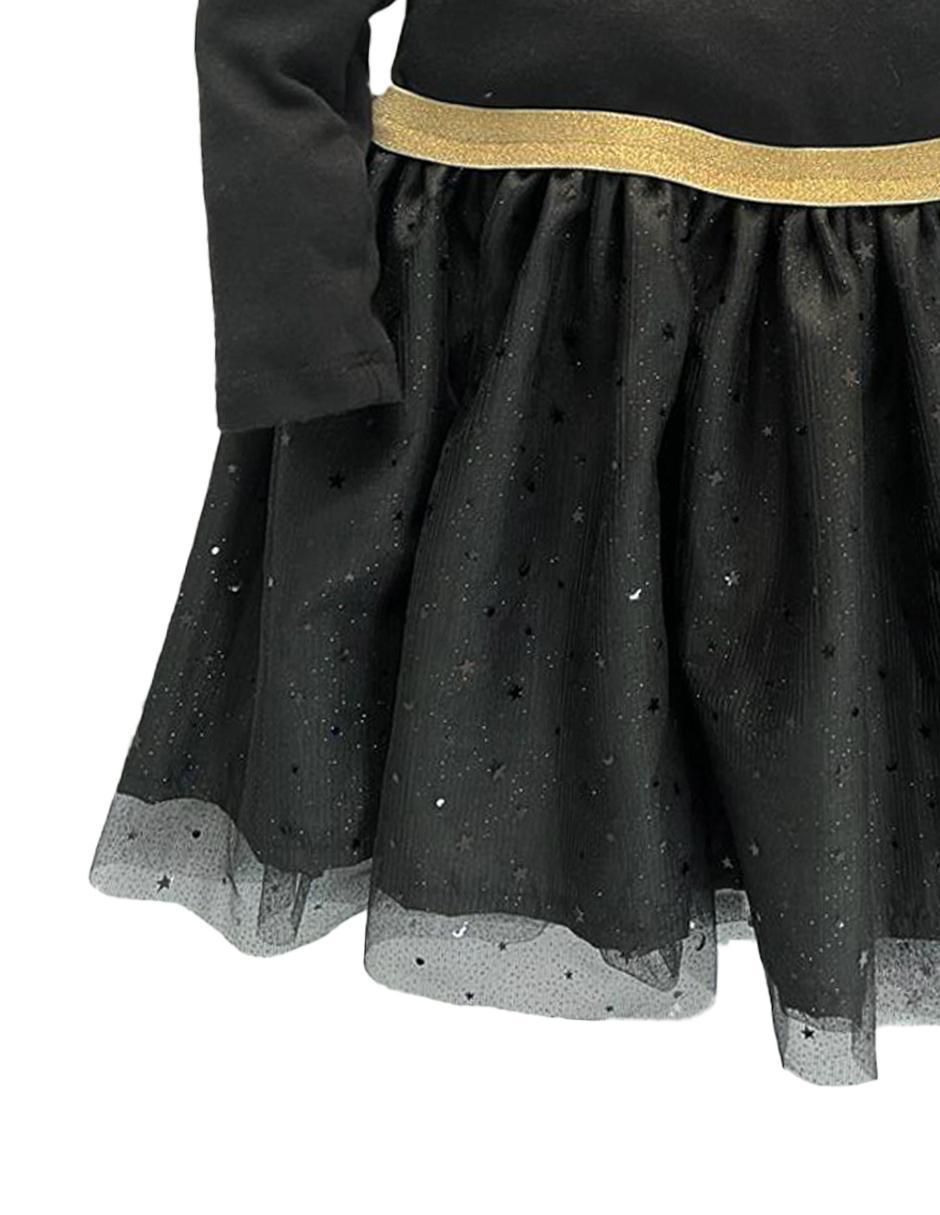 Vestido manga regular para niña
