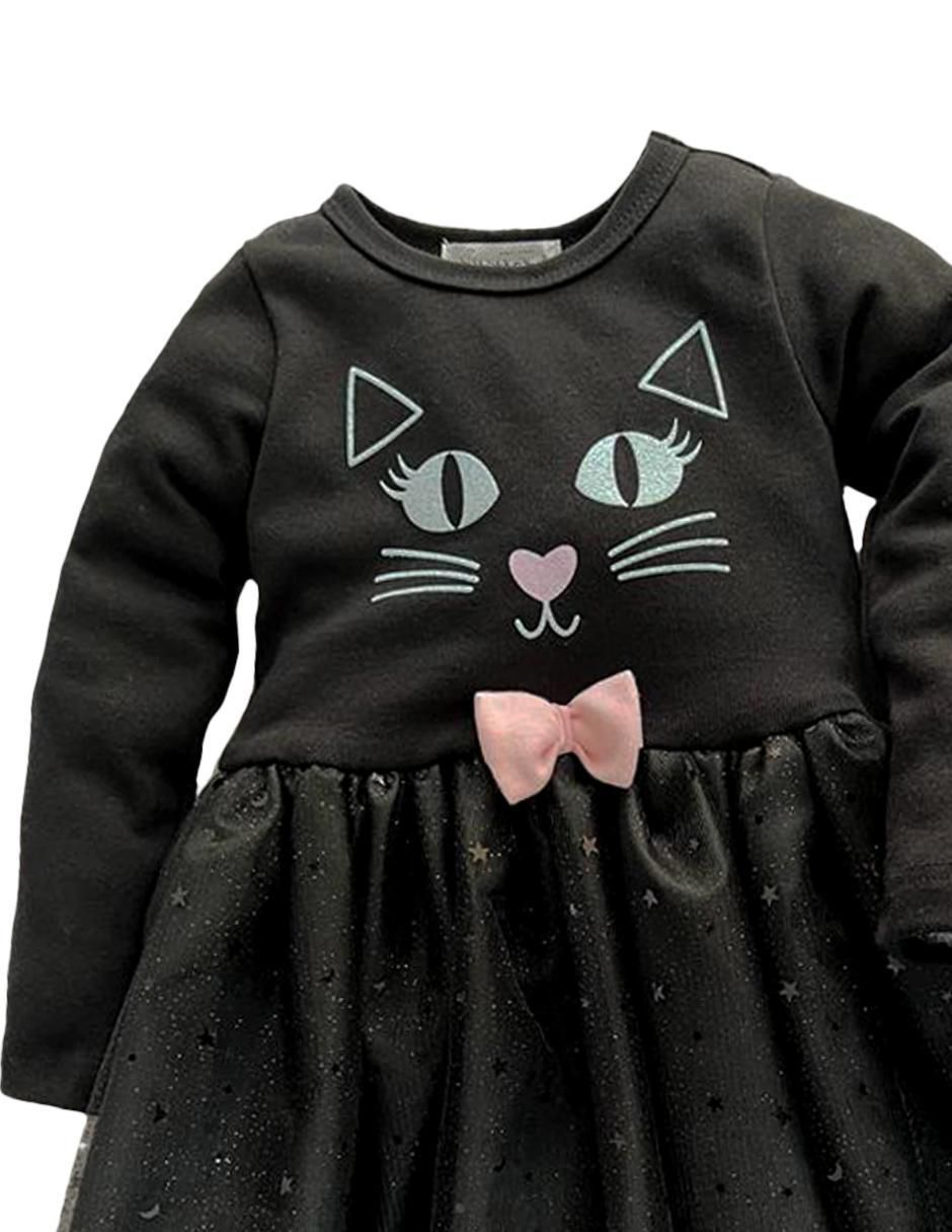 Vestido manga regular para niña 2