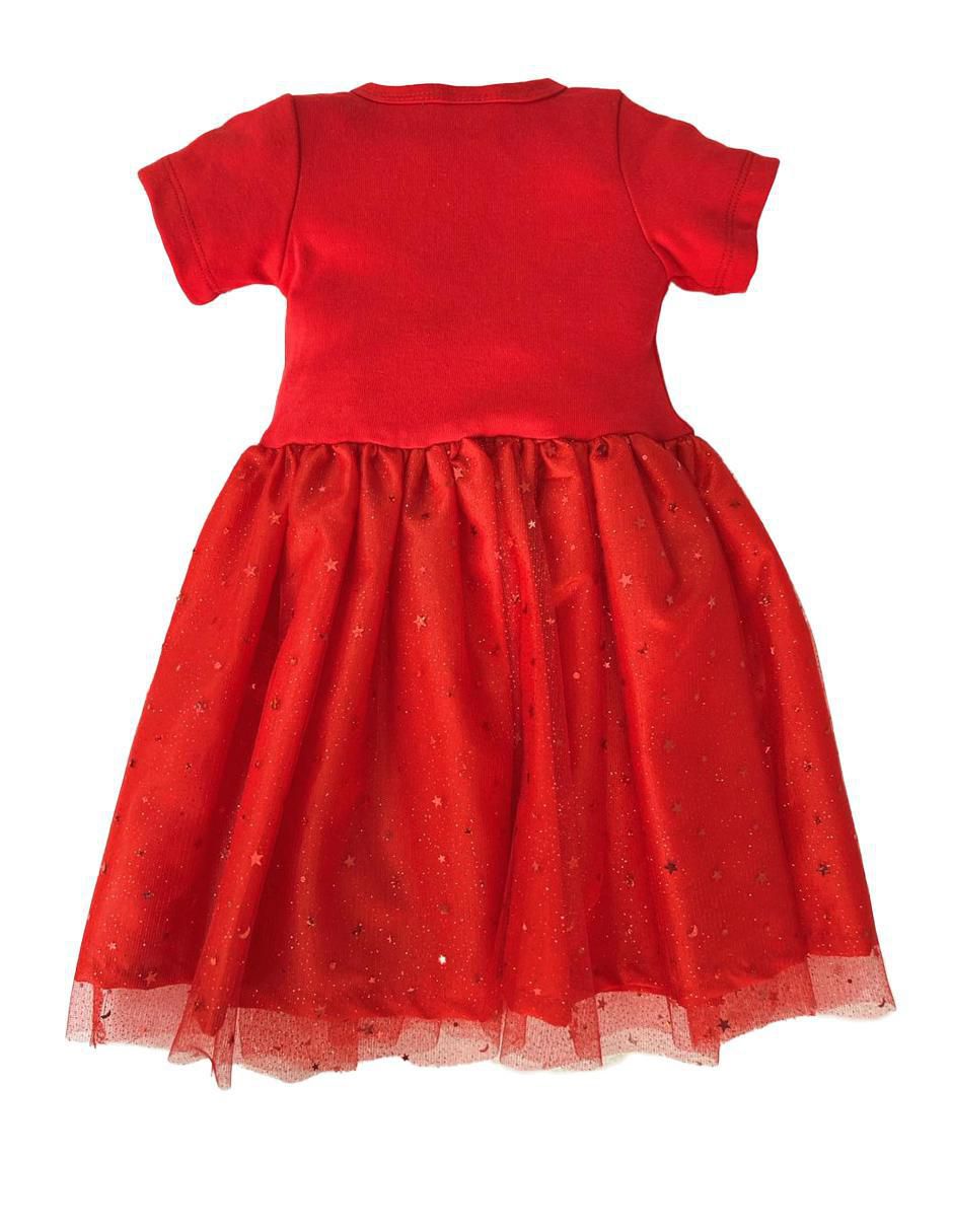 Vestido manga regular para niña 3