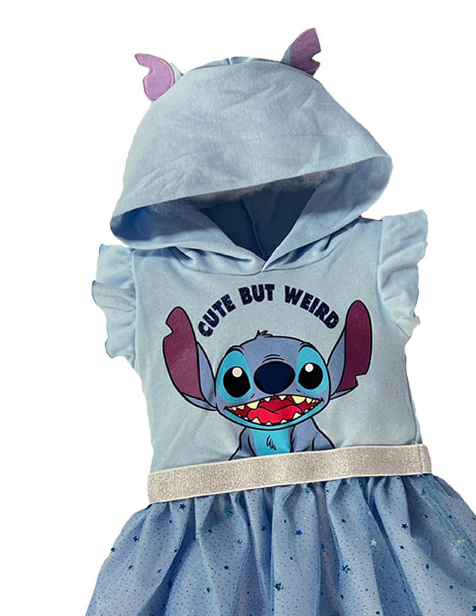 Vestido manga volantes para niña