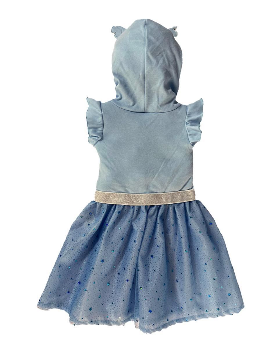 Vestido manga volantes para niña