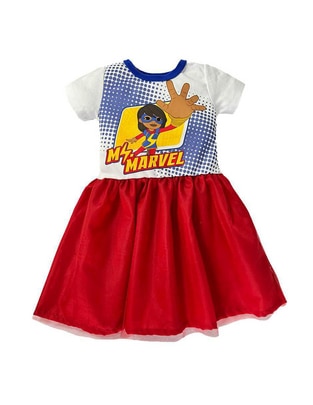 Vestido manga regular para niña