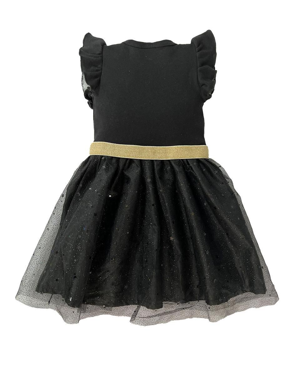 Vestido manga volantes para niña