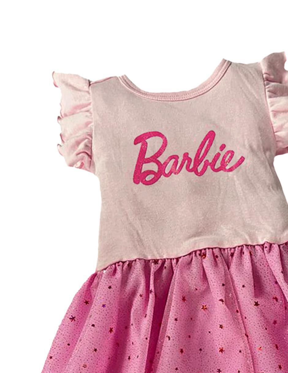 Vestido manga volantes para niña