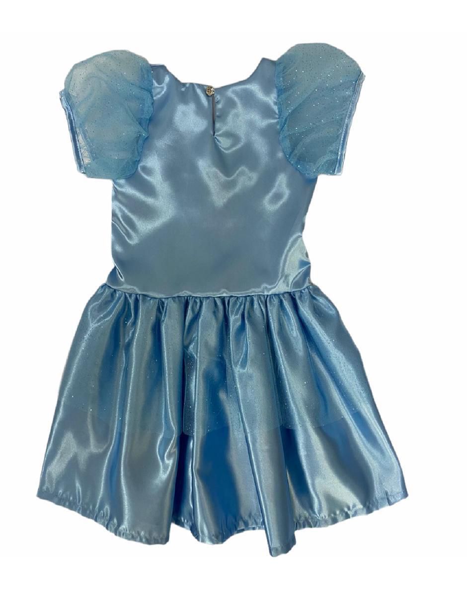 Vestido manga globo para niña 3