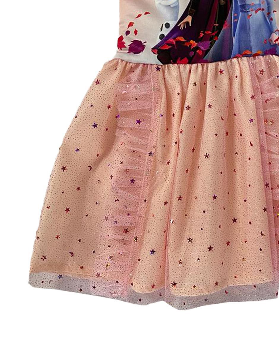 Vestido manga volantes para niña