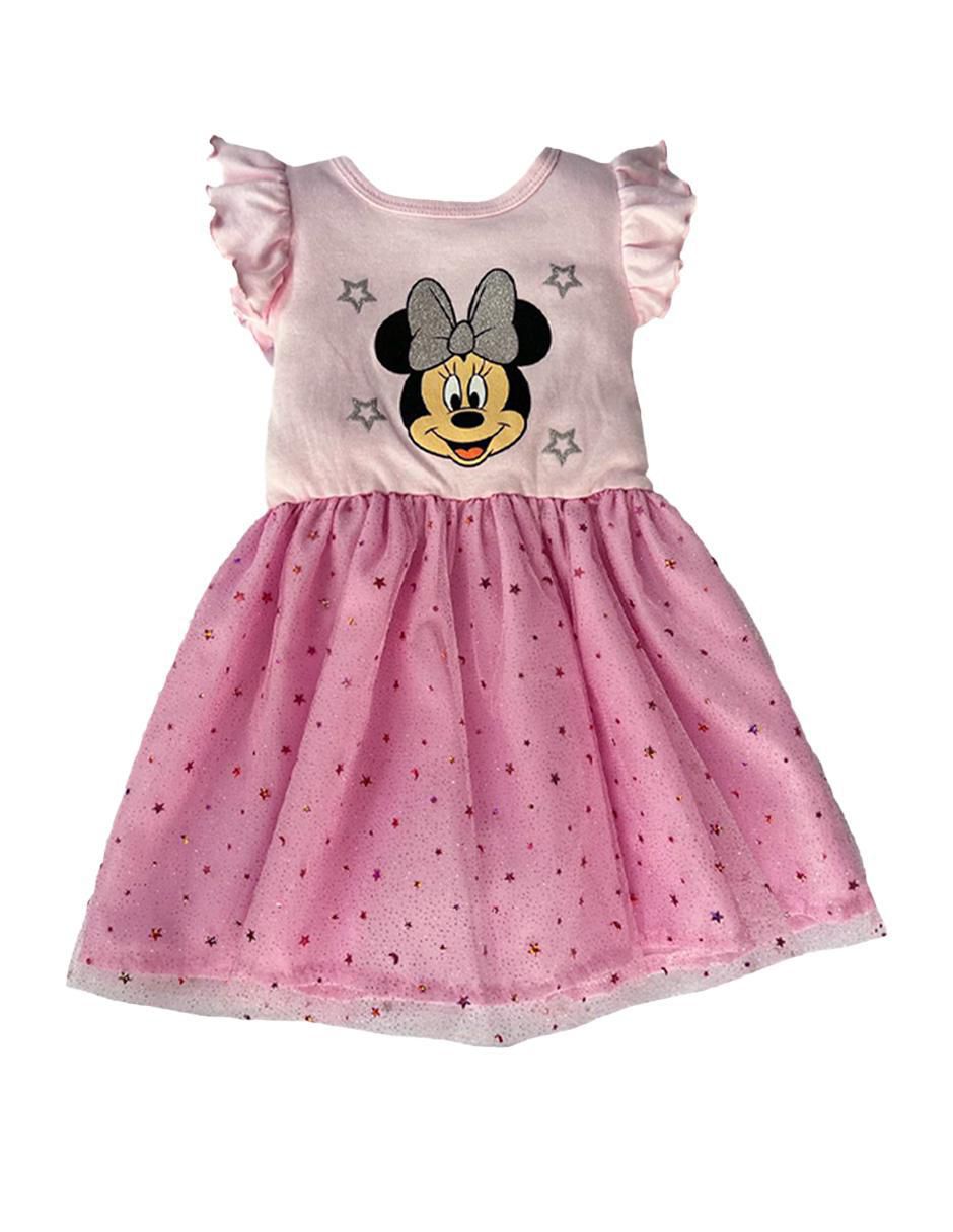 Vestido manga volantes para niña