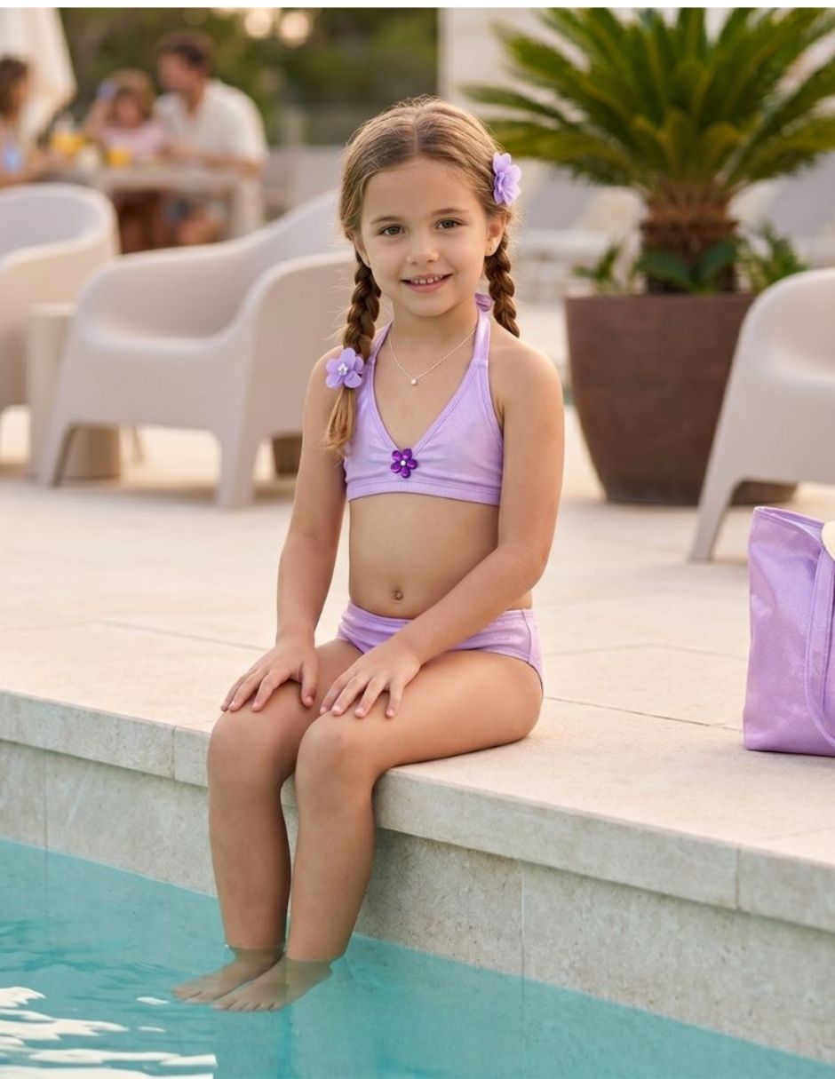 Traje de baño bikini para niña Traje de baño bikini para niña
