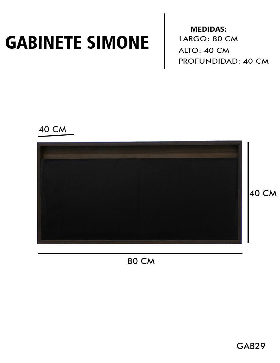 Mueble para baño Decomobil Simone So de MDF armable