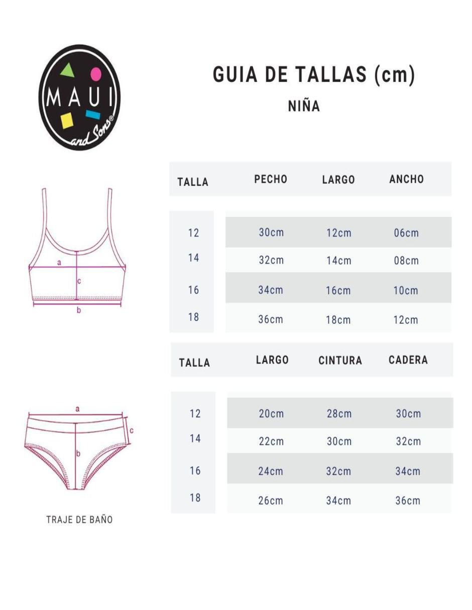 Traje de baño Bikini para niña 6