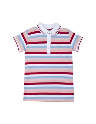 Playera tipo polo Ferrioni de algodón para niña