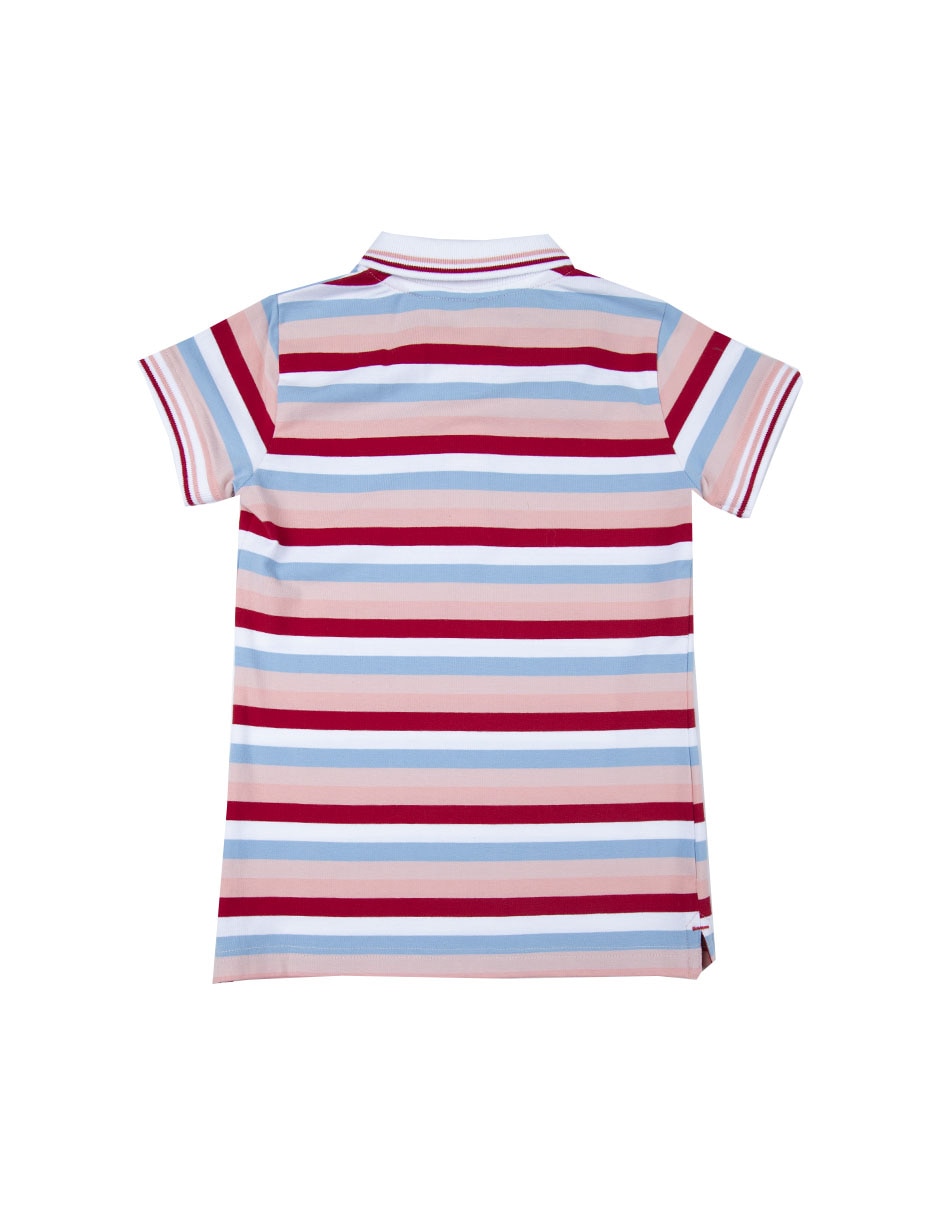 Playera tipo polo Ferrioni de algodón para niña