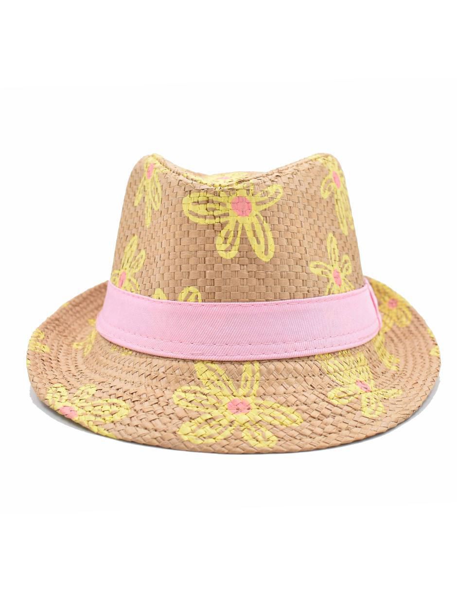 Fedora estampado floral