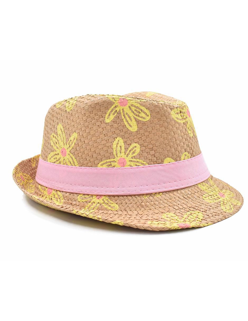 Fedora estampado floral