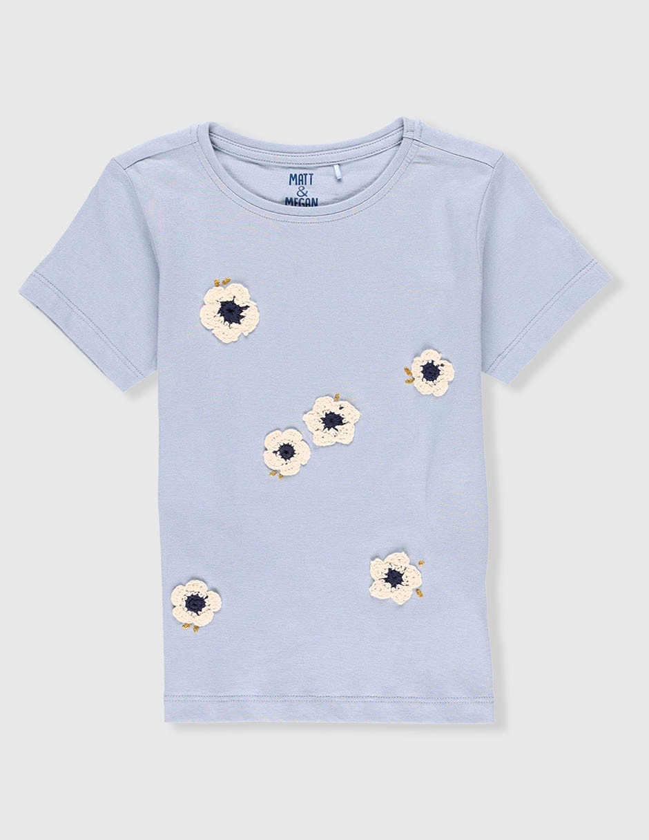 Playera John Nada manga corta para niña Playera John Nada manga corta para niña