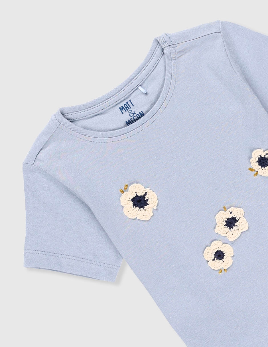 Playera John Nada manga corta para niña