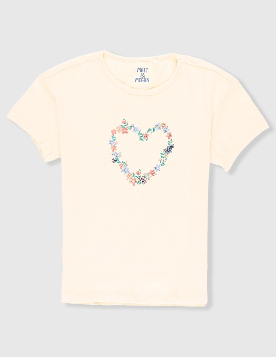Playera manga corta para niña Playera manga corta para niña
