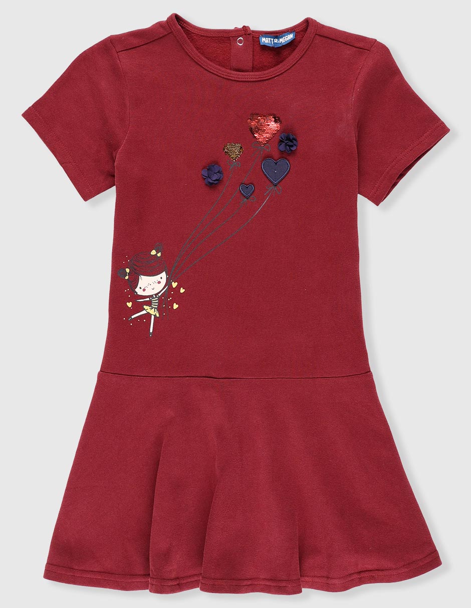 Vestido manga regular para niña Vestido manga regular para niña