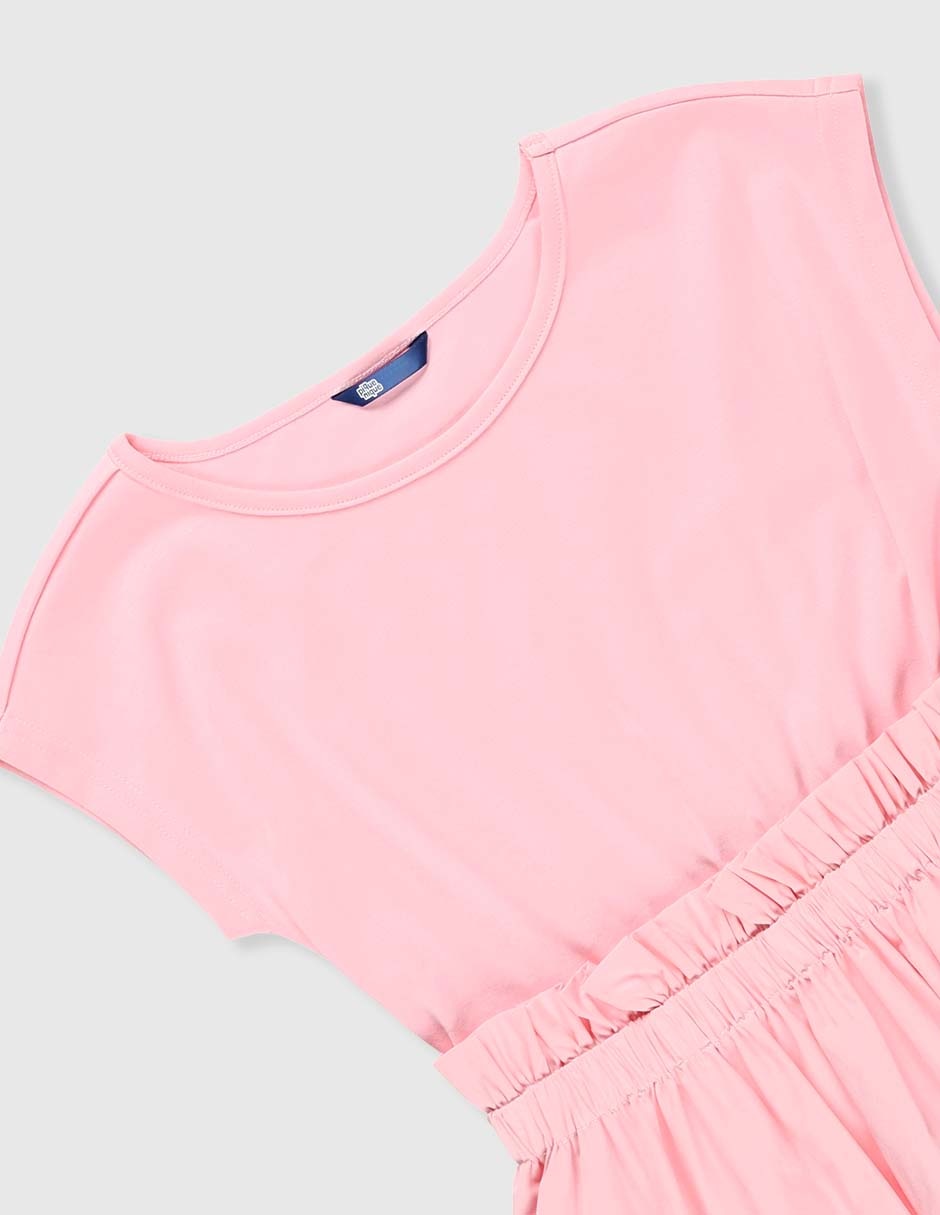 Vestido manga cap para niña 6