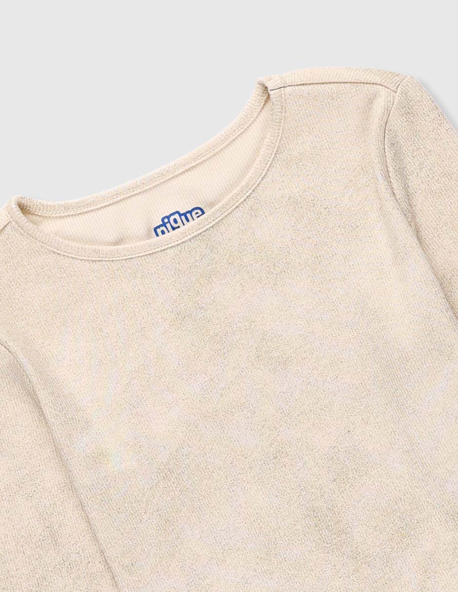 Playera manga larga para niña
