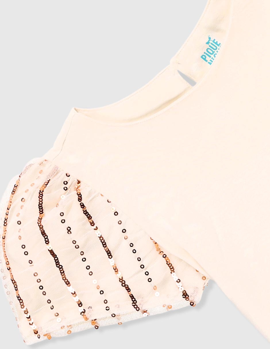 Blusa regular Piquenique para niña