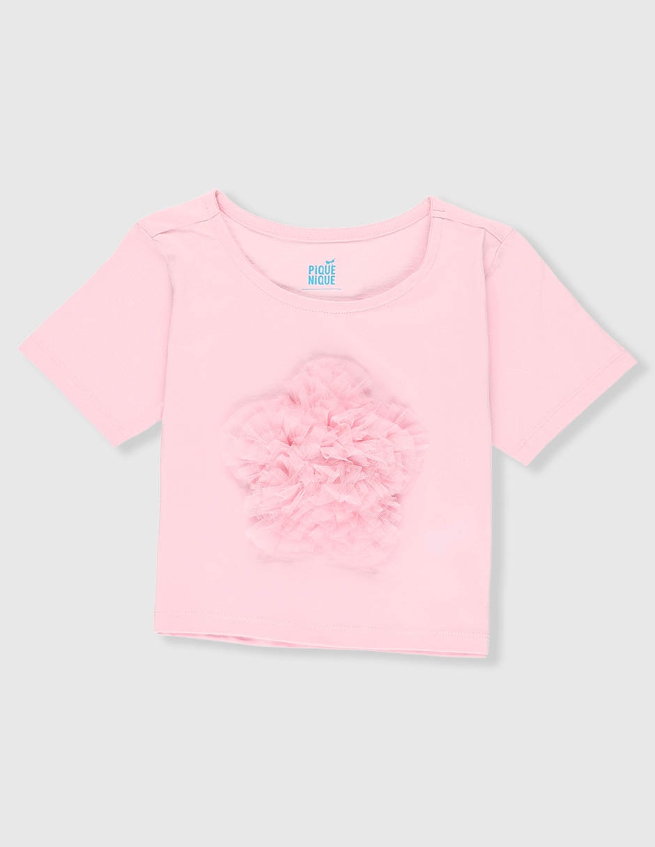 Playera manga corta para niña Playera manga corta para niña