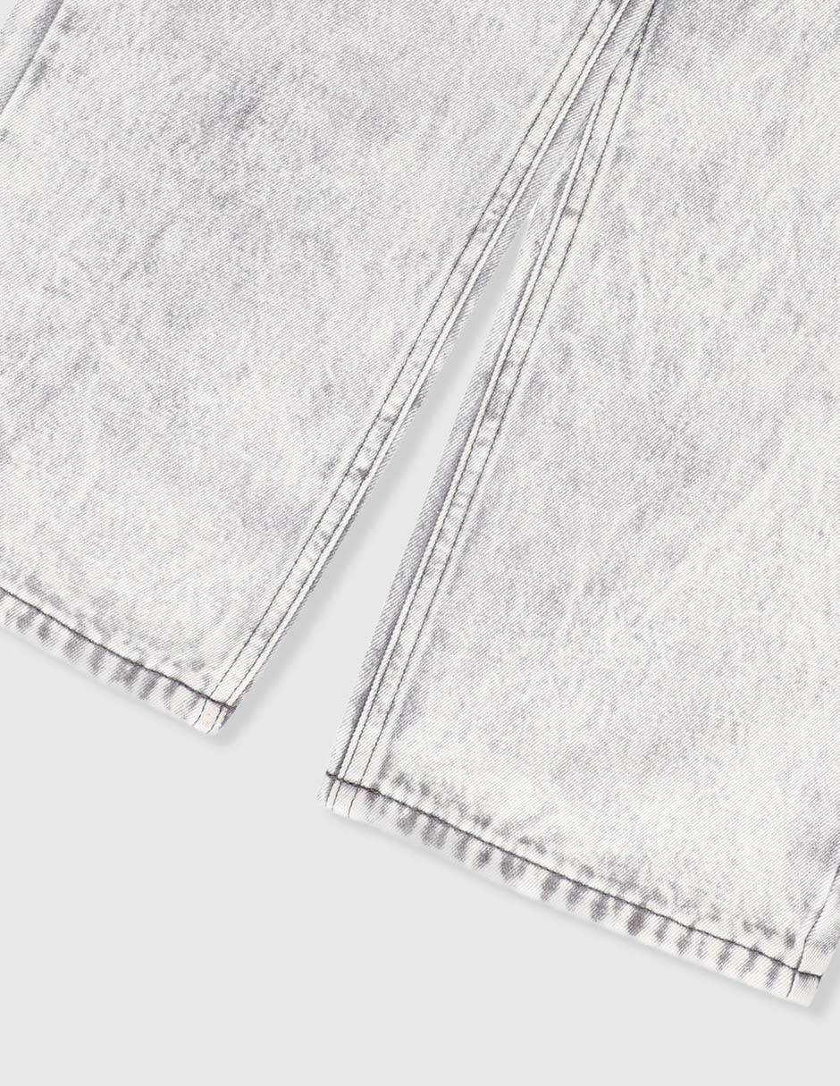 Jeans amplio Piquenique lavado claro para niña