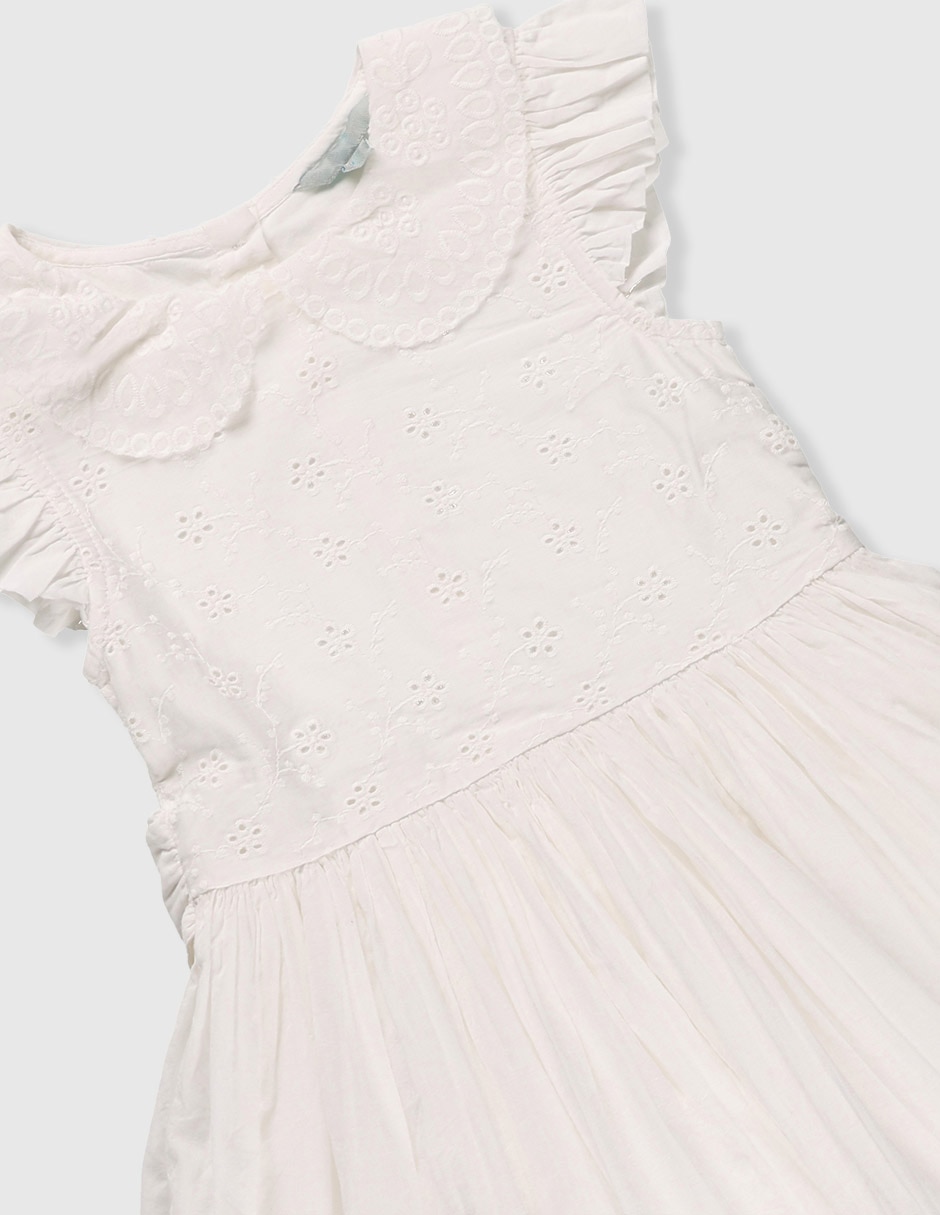 Vestido Piquenique Collection manga cap para niña