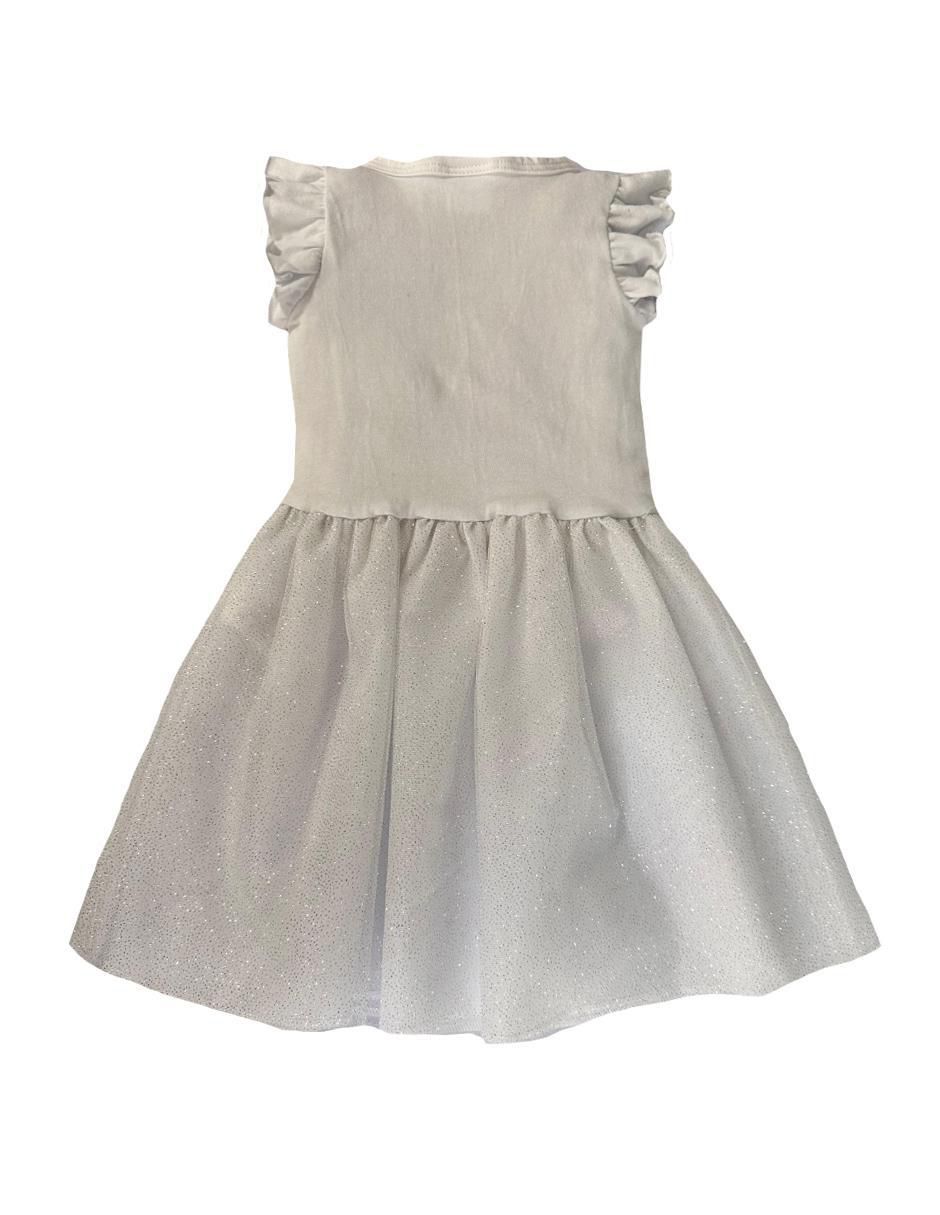 Vestido Ariel manga volantes para niña