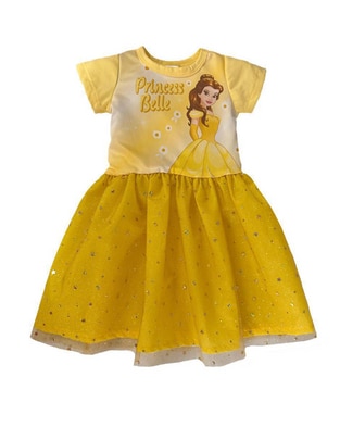 Vestido Disney Bella manga regular para bebé niña