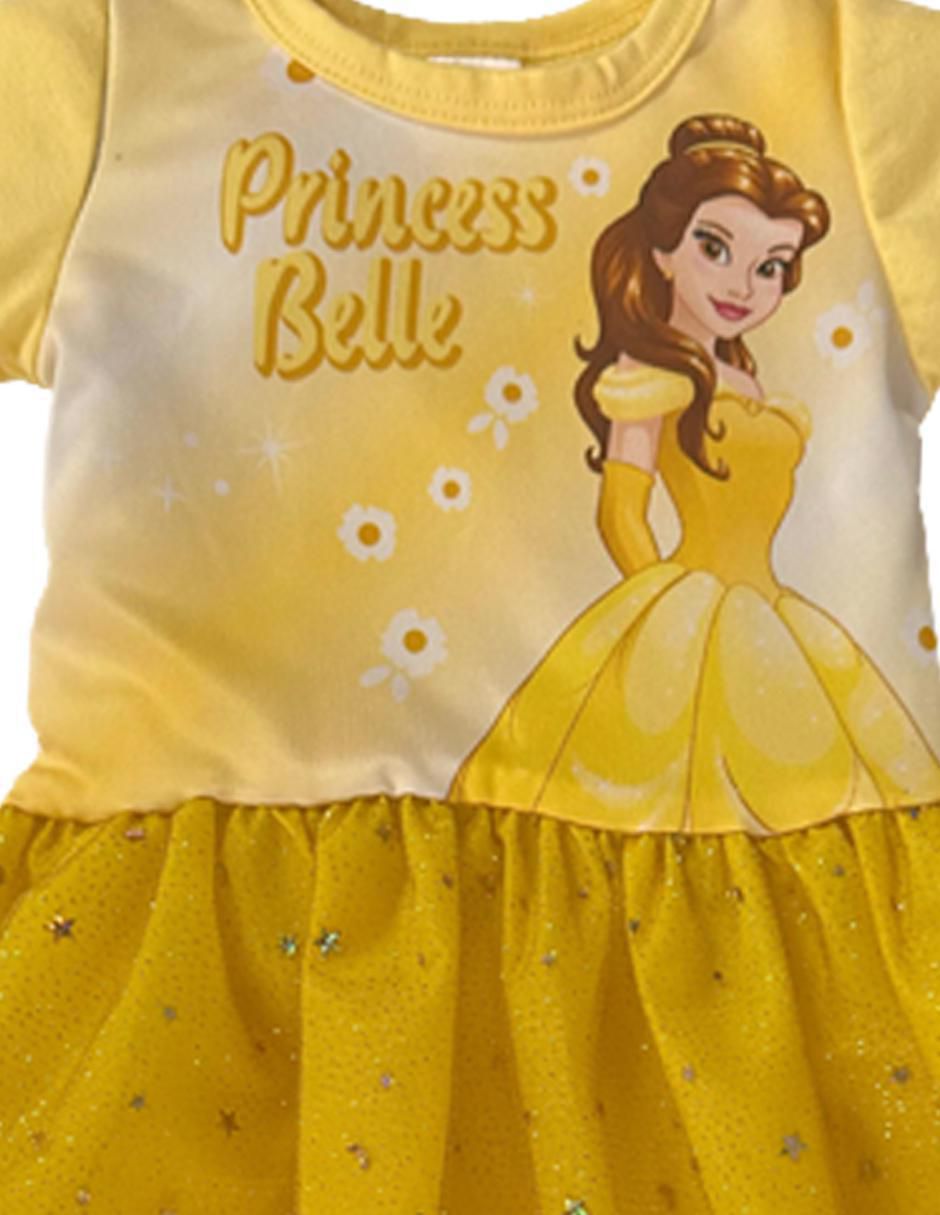 Vestido Disney Bella manga regular para bebé niña