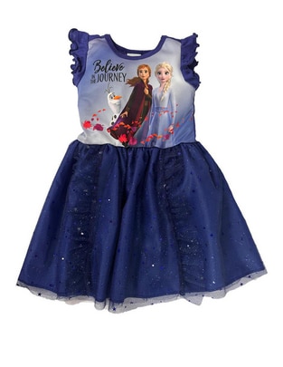 Vestido Frozen manga volantes para niña Vestido Frozen manga volantes para niña
