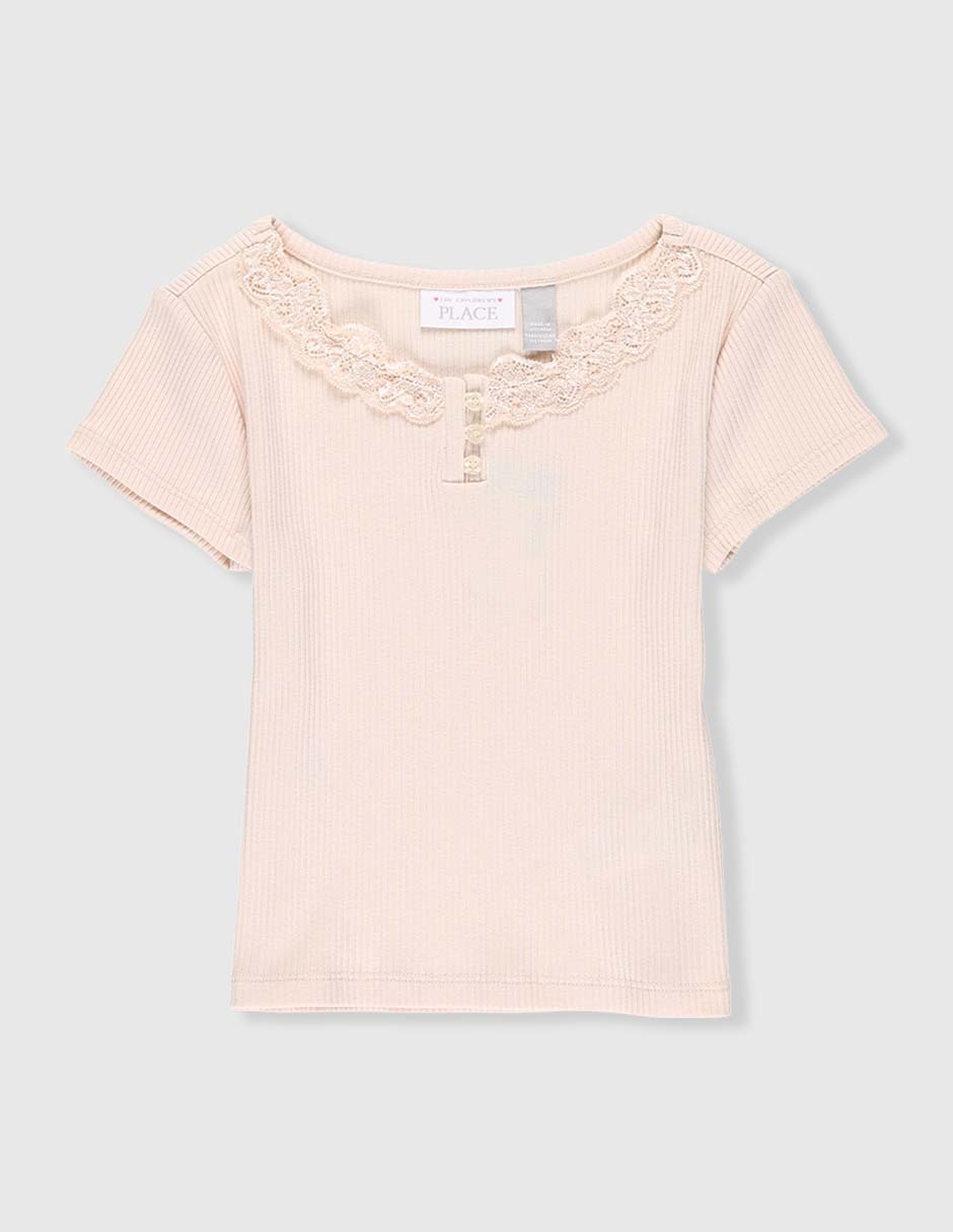 Playera manga corta para niña Playera manga corta para niña