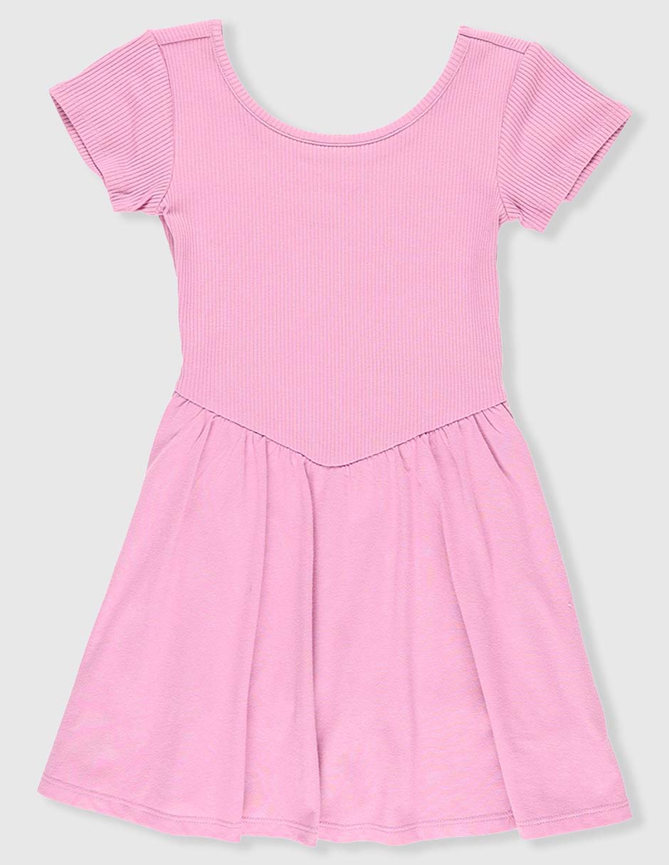 Vestido manga regular para niña 4