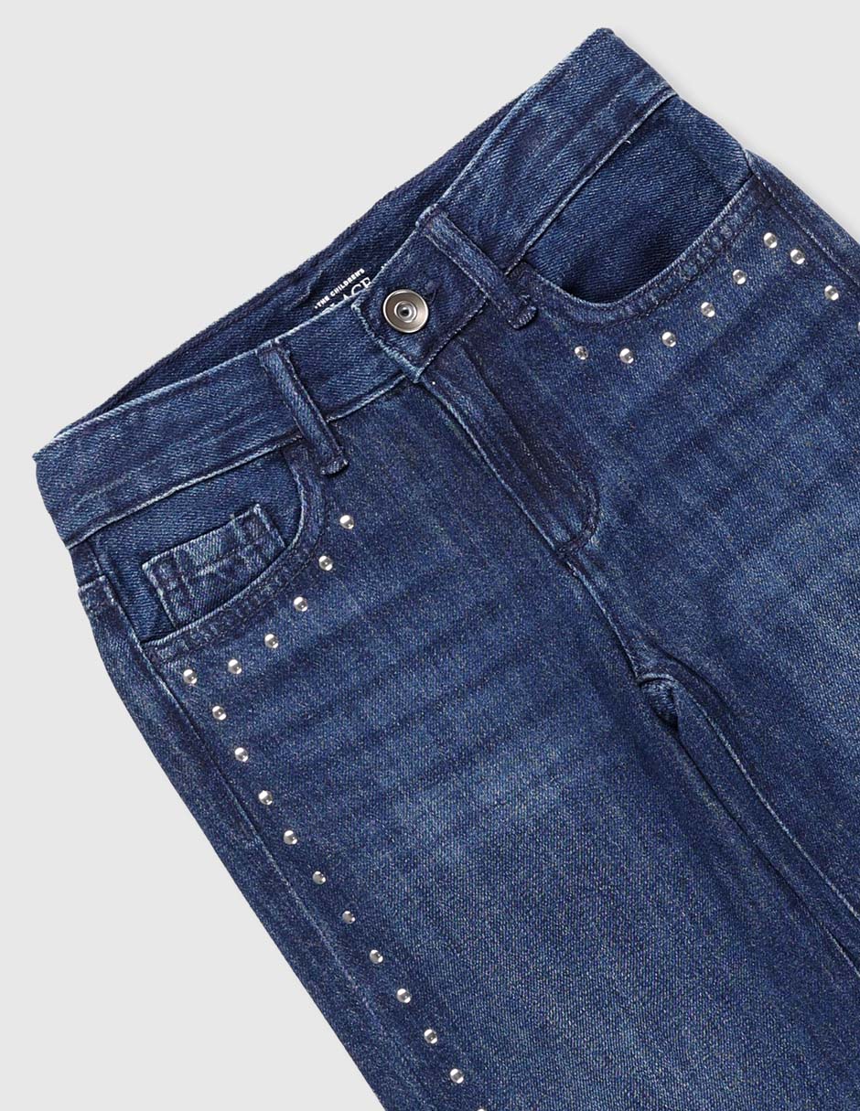 Jeans amplio The Children's Place lavado claro para niña