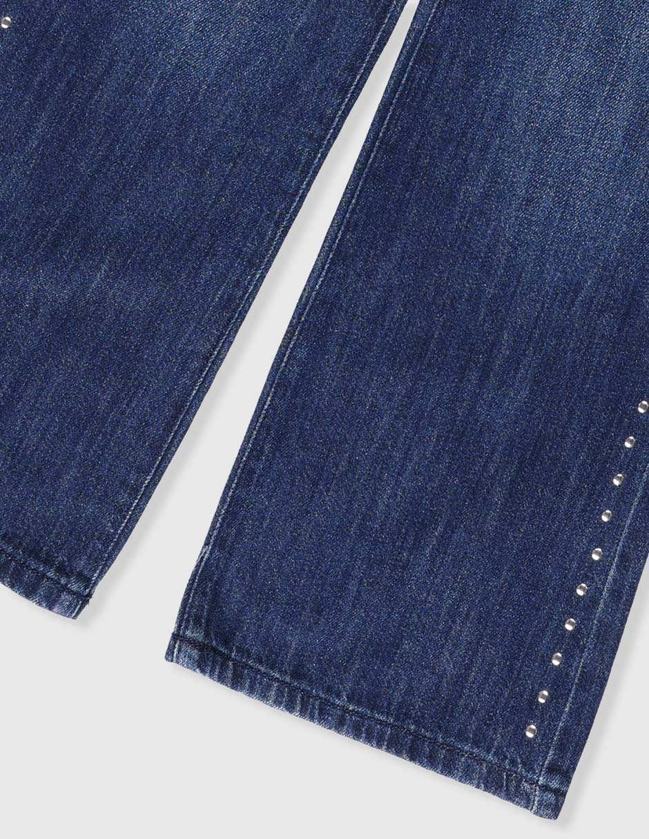 Jeans amplio The Children's Place lavado claro para niña