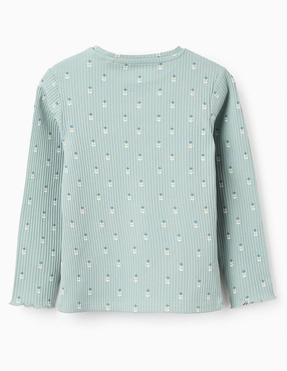Playera Zippy manga larga para niña