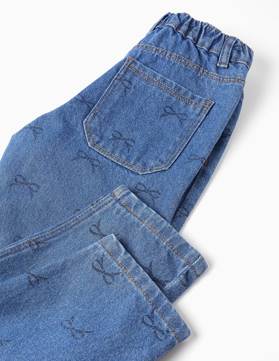 Jeans straight Zippy lavado claro para niña