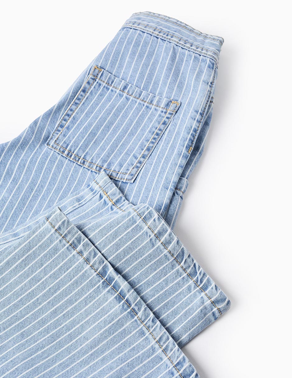 Jeans amplio Zippy lavado claro para niña