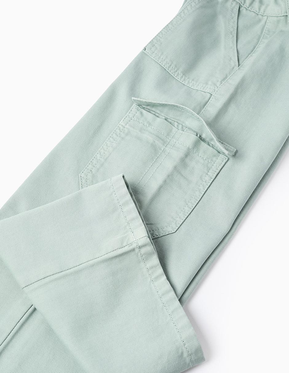 Jeans amplio Zippy lavado claro para niña
