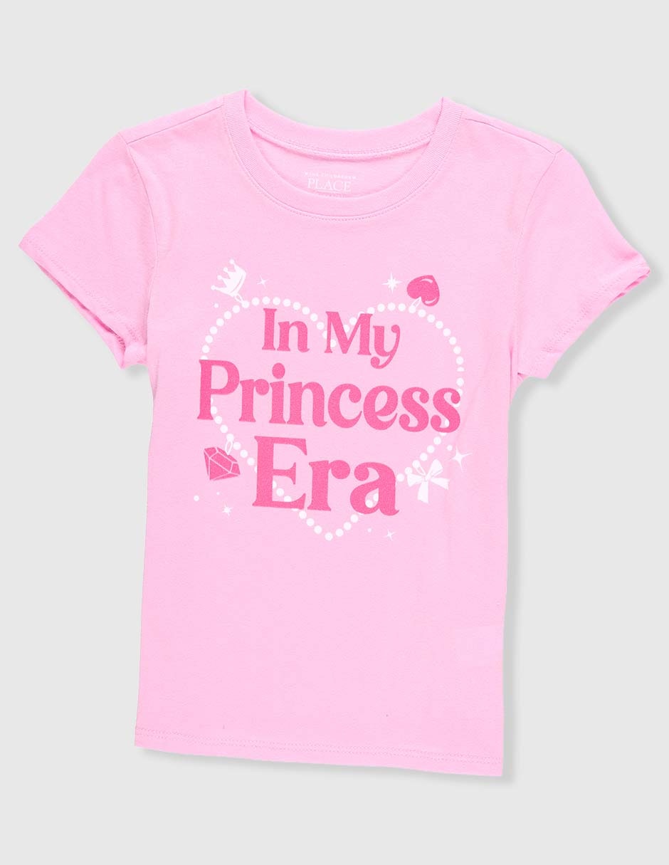 Playera The Childrens Place In My Princess Era manga corta para niña