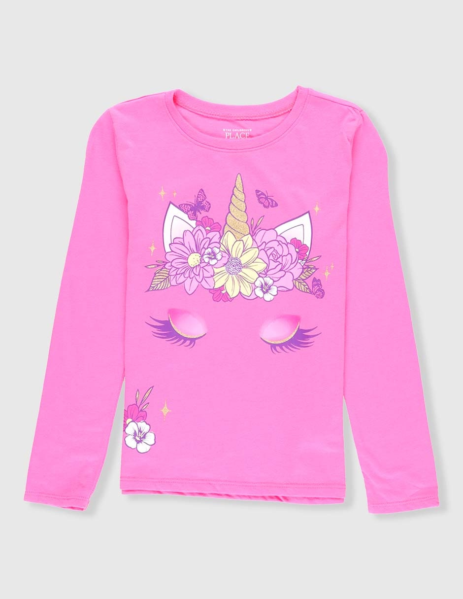 Playera The Children's Place manga larga para niña