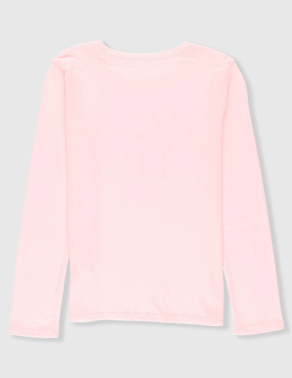 Playera manga larga para niña