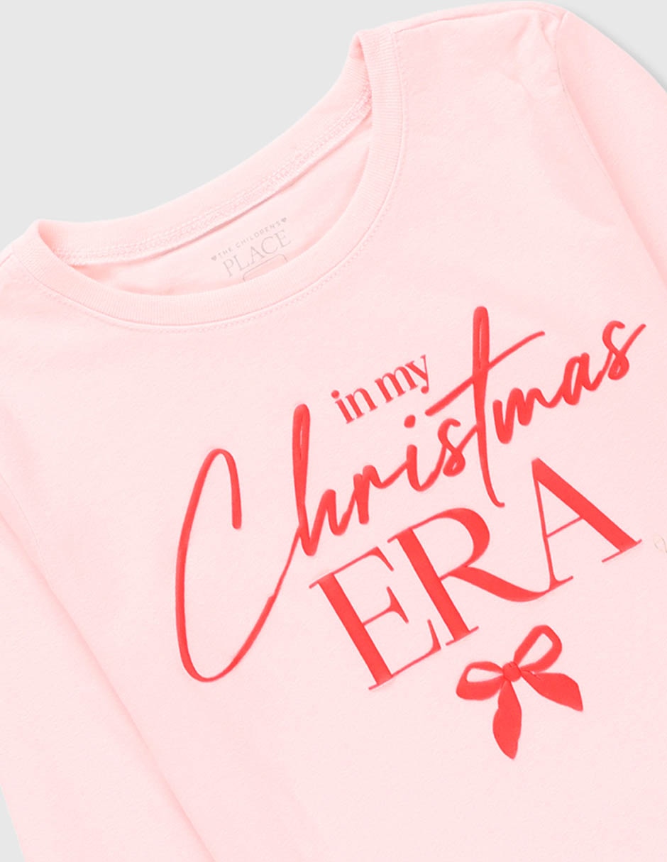 Playera manga larga para niña