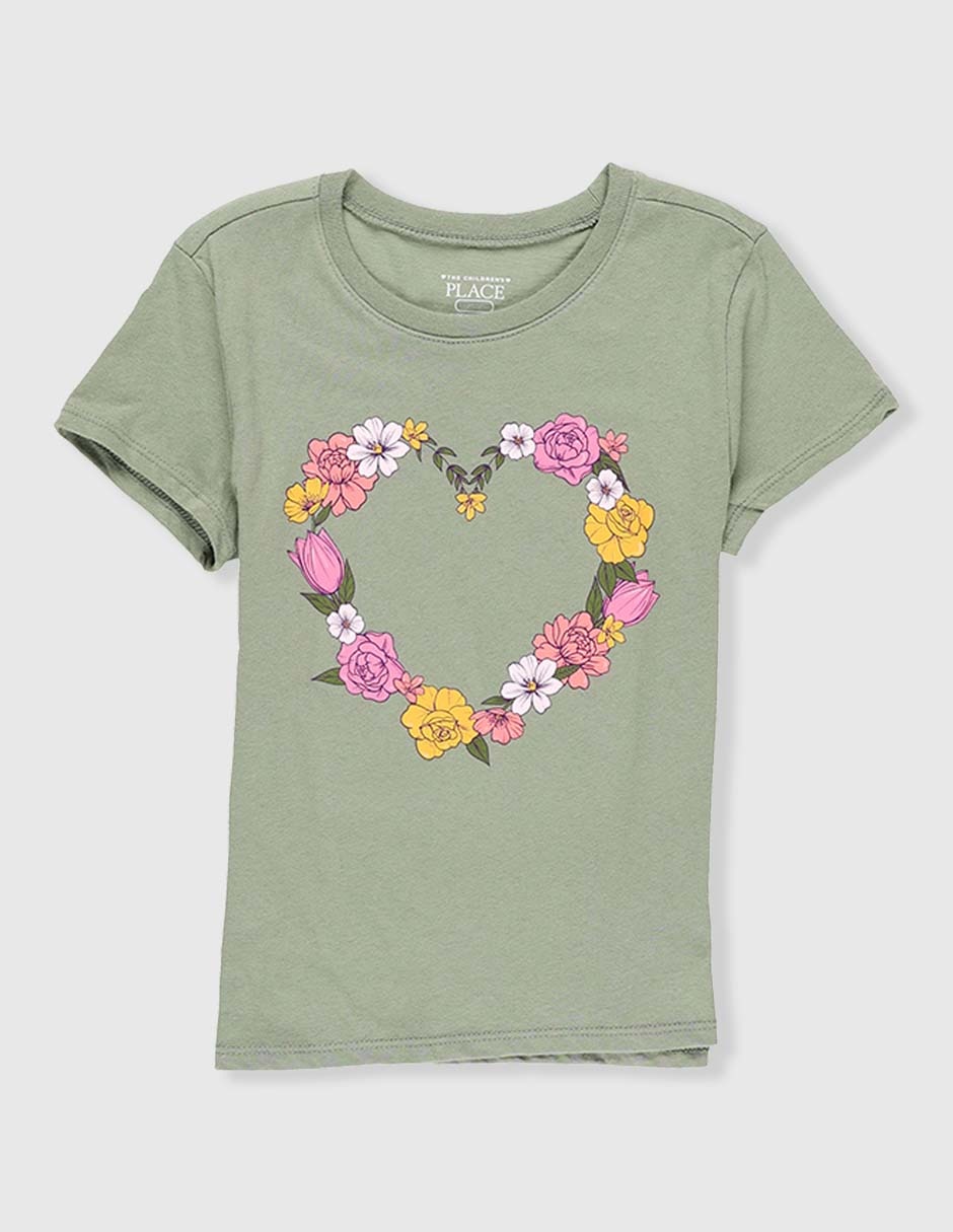 Playera manga corta para niña