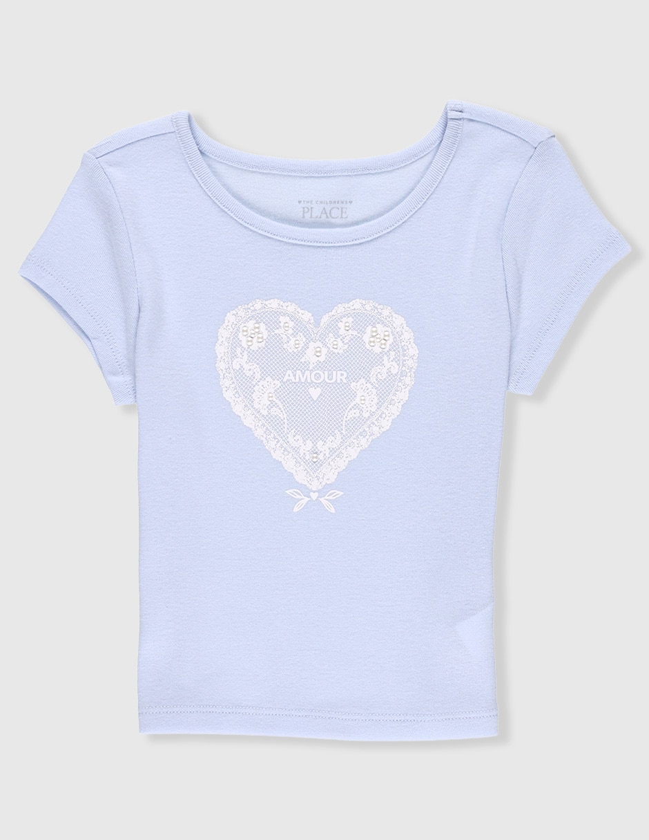 Playera The Children's Place manga corta para niña
