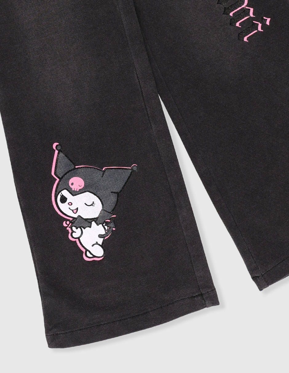 Jeans campana lavado obscuro para niña 6